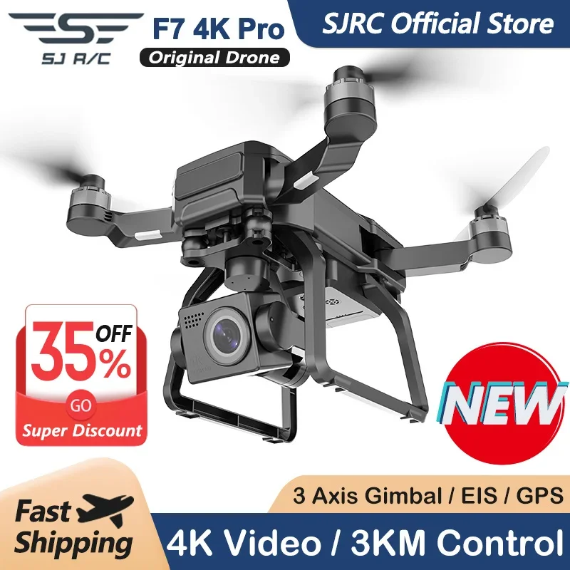 SJRC F7 4K PRO Camera Drone GP - Drone Camera Professional 评论和价格