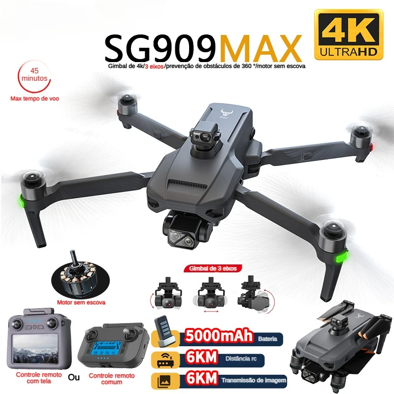ZLL SG909 SG909MAX Professiona - Drone Camera 4K 评论和价格